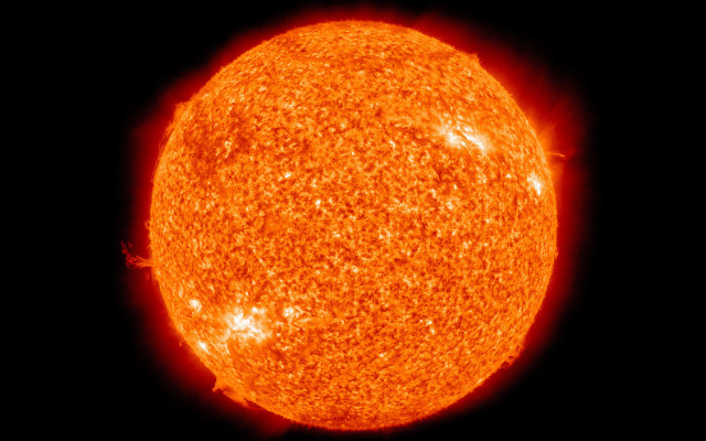 Sun earth moon fire glow free wallpaper - medium preview image