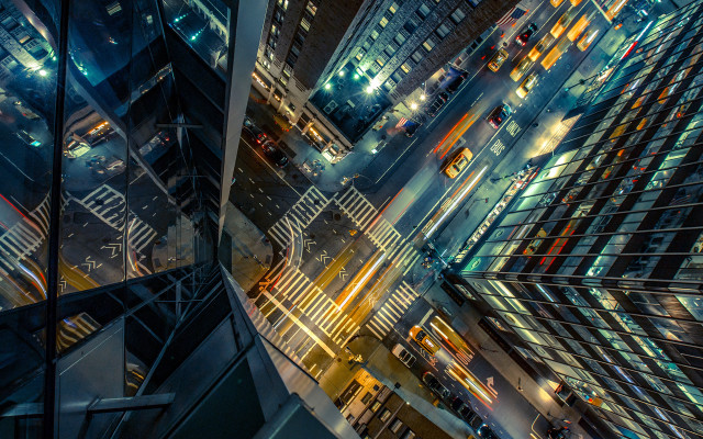 Cityscape night traffic tokyo skyscrapers free wallpaper - medium preview image