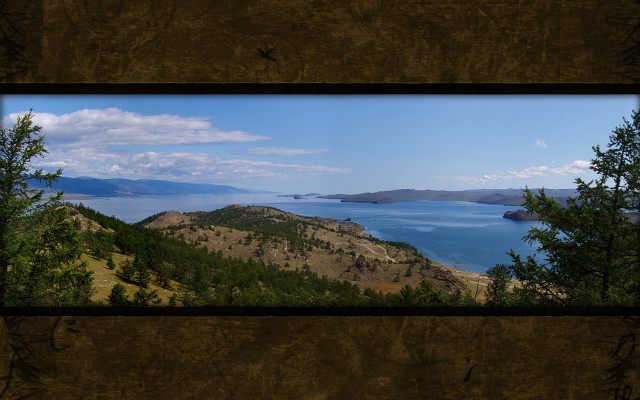 Mountain lake forest sky reflection #4 free wallpaper - medium preview image