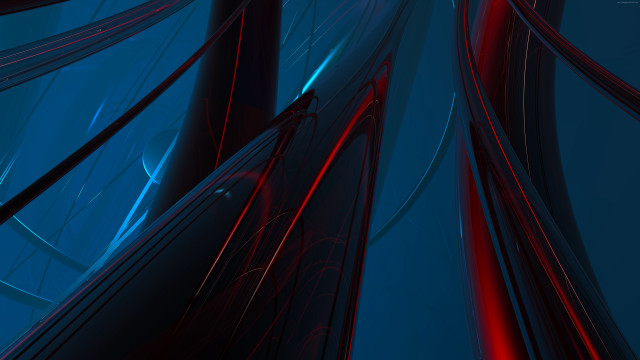 Blue red abstract lines curves free wallpaper - medium preview image