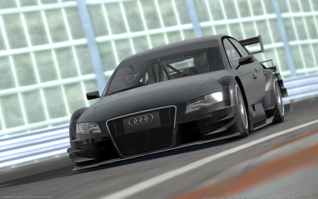 Black car race track 3d free wallpaper - medium preview image