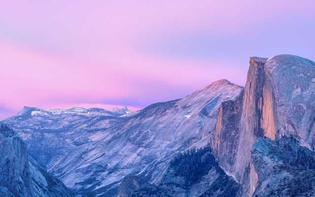 Mountain range pink sky clouds #14 free wallpaper - medium preview image