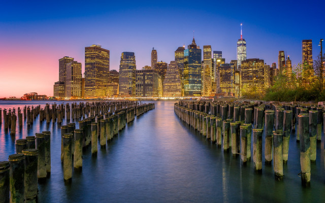 City skyline dock water architecture free wallpaper - medium preview image