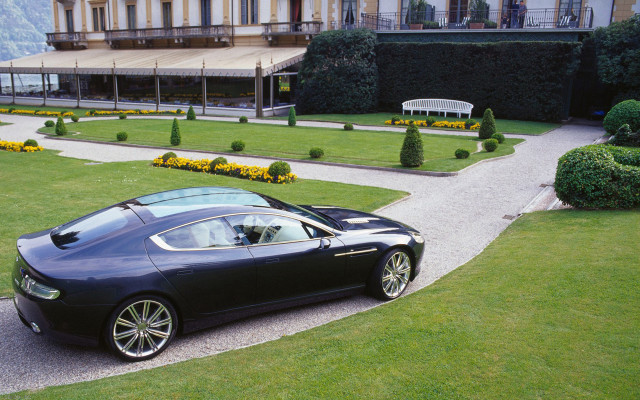 Black car driveway garden bench free wallpaper - medium preview image