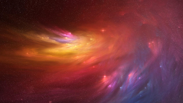 Colorful smoke stars space art free wallpaper - medium preview image
