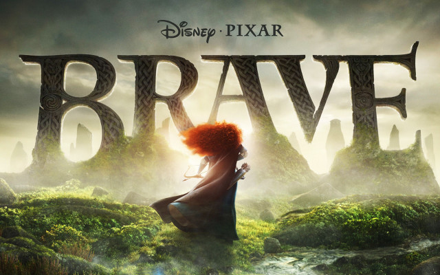 Brave redhair castle poster outdoors free wallpaper - medium preview image