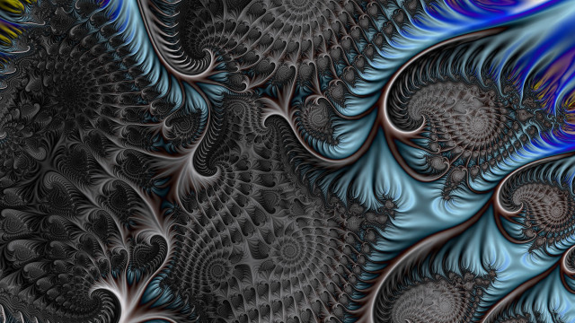 Blue black spiral center generative free wallpaper - medium preview image