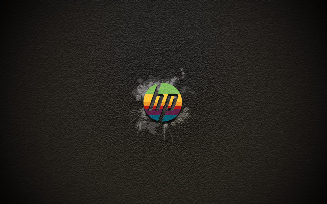 Black background colorful hp logo free wallpaper - medium preview image