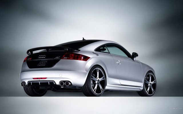 Silver sports car gray background free wallpaper - medium preview image