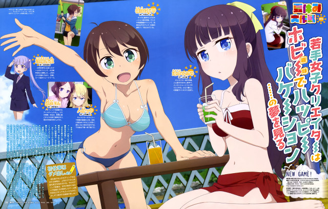 Woman bikini bench drink relaxing free wallpaper - medium preview image