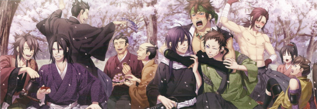 Forest children snow kimono boys free wallpaper - medium preview image