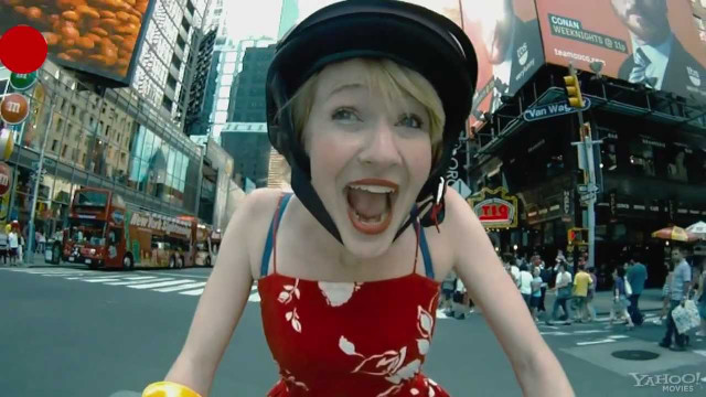 Woman bike surprised tokyo cityscape free wallpaper - medium preview image