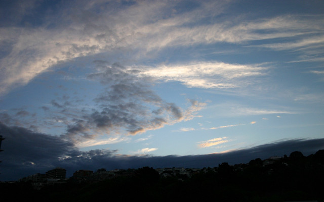 Blue sky clouds clock tower free wallpaper - medium preview image