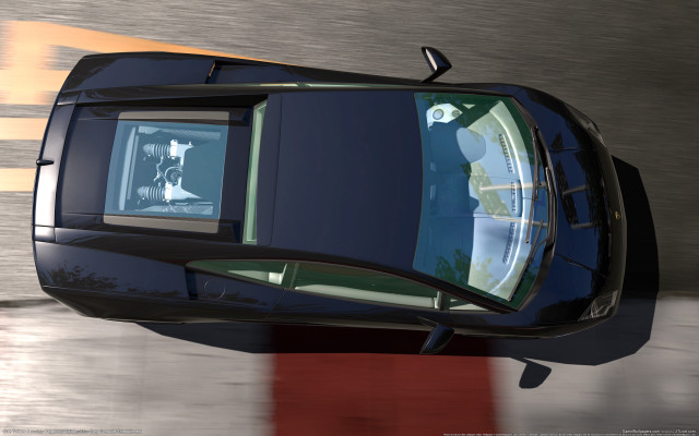 Car top down reflection photorealism free wallpaper - medium preview image