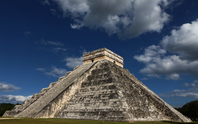 Pyramid sky clouds cityscape mountains free wallpaper - medium preview image