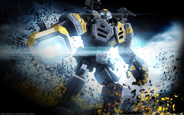 Robot light gun debris battle free wallpaper - medium preview image