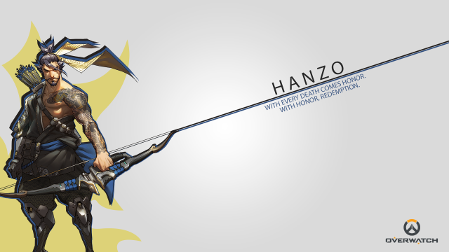 Man bow arrow hanzo wall free wallpaper - medium preview image