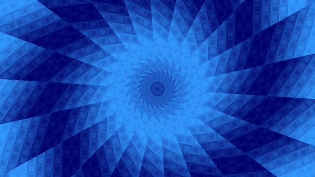 Blue white circular design fractal free wallpaper - medium preview image