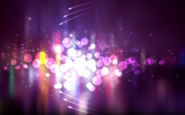 Blurry bright light stars bokeh free wallpaper - medium preview image