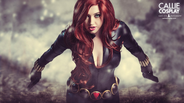 Steampunk gothic redhair gloves comic free wallpaper - medium preview image