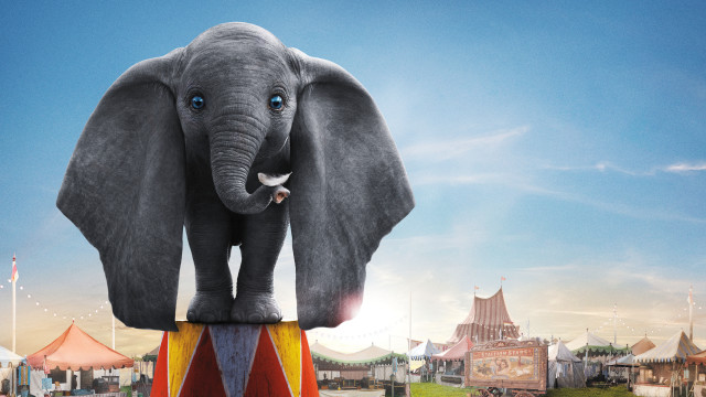 Elephant circus tent sky cityscape free wallpaper - medium preview image