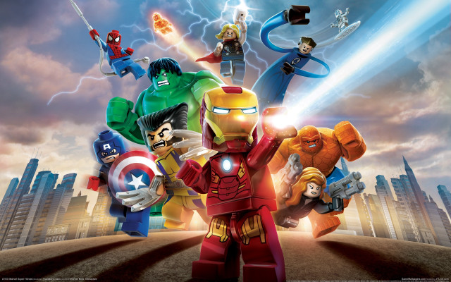 Lego movie avengers hulks cityscape free wallpaper - medium preview image