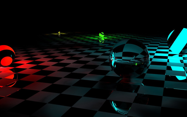 Checkered floor raytraced battlefield neo free wallpaper - medium preview image