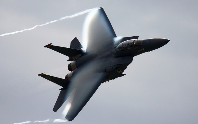 Jet smoke trail precisionism airbrush free wallpaper - medium preview image