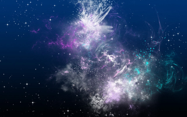 Space station sky stars dust free wallpaper - medium preview image