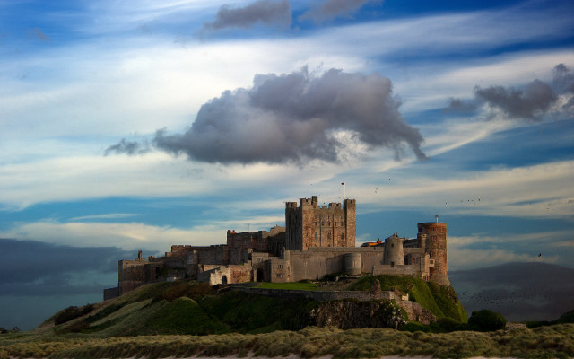 Castle hill cloudy sky water #2 free wallpaper - medium preview image