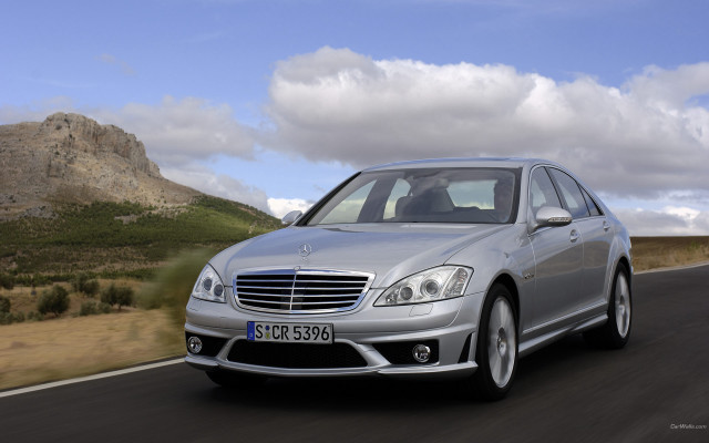 Silver mercedes digital rendering mountainous free wallpaper - medium preview image