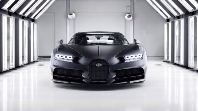 Black bugatti garage white walls free wallpaper - medium preview image