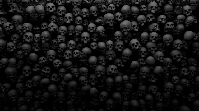 Skulls gothic black background ambient free wallpaper - medium preview image