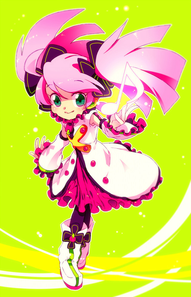 Pink umbrella cartoon girl rococo free wallpaper - medium preview image