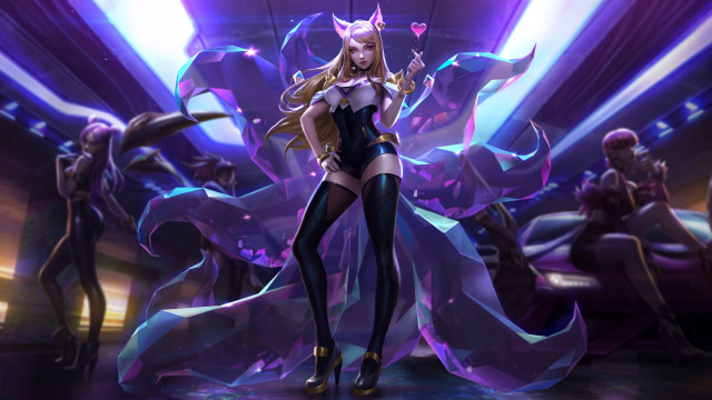 Fan qi ahri idol hologram free wallpaper - medium preview image