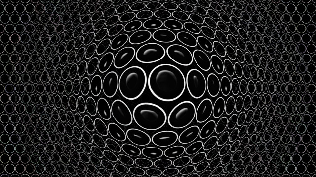 Black white opart honeycomb monochrome free wallpaper - medium preview image
