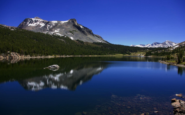 Mountain lake forest sky clouds #24 free wallpaper - medium preview image