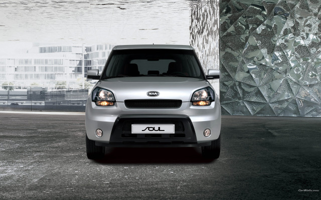 Silver car parked parking lot free wallpaper - medium preview image