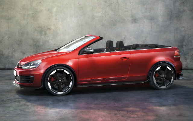 Red convertible garage gray wall free wallpaper - medium preview image