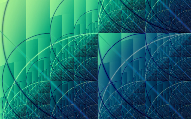Blue green abstract pattern overlapping free wallpaper - medium preview image