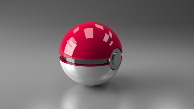 Red white object gray surface free wallpaper - medium preview image