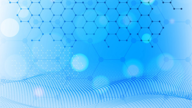 Blue honeycomb fence moonlight abstract free wallpaper - medium preview image