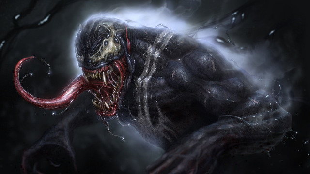 Creepy creature spooky grin glowing free wallpaper - medium preview image