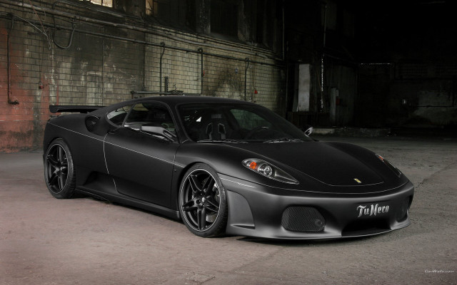 Black sports car brick wall free wallpaper - medium preview image