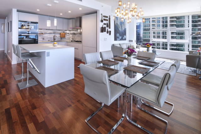 Kitchen dining table chairs island free wallpaper - medium preview image