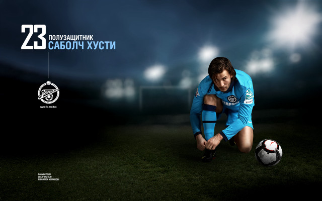 Man kneeling soccer ball ryabushkin free wallpaper - medium preview image