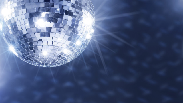 Disco ball lights darkblue stars free wallpaper - medium preview image