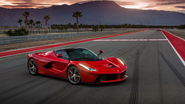 Red sports car race track #48 free wallpaper - medium preview image