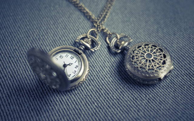 Pocket watch blue cloth chain free wallpaper - medium preview image