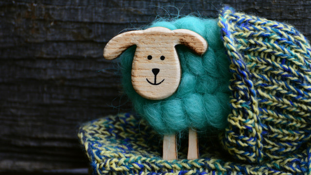 Wooden sheep blanket tiltshift evaline free wallpaper - medium preview image